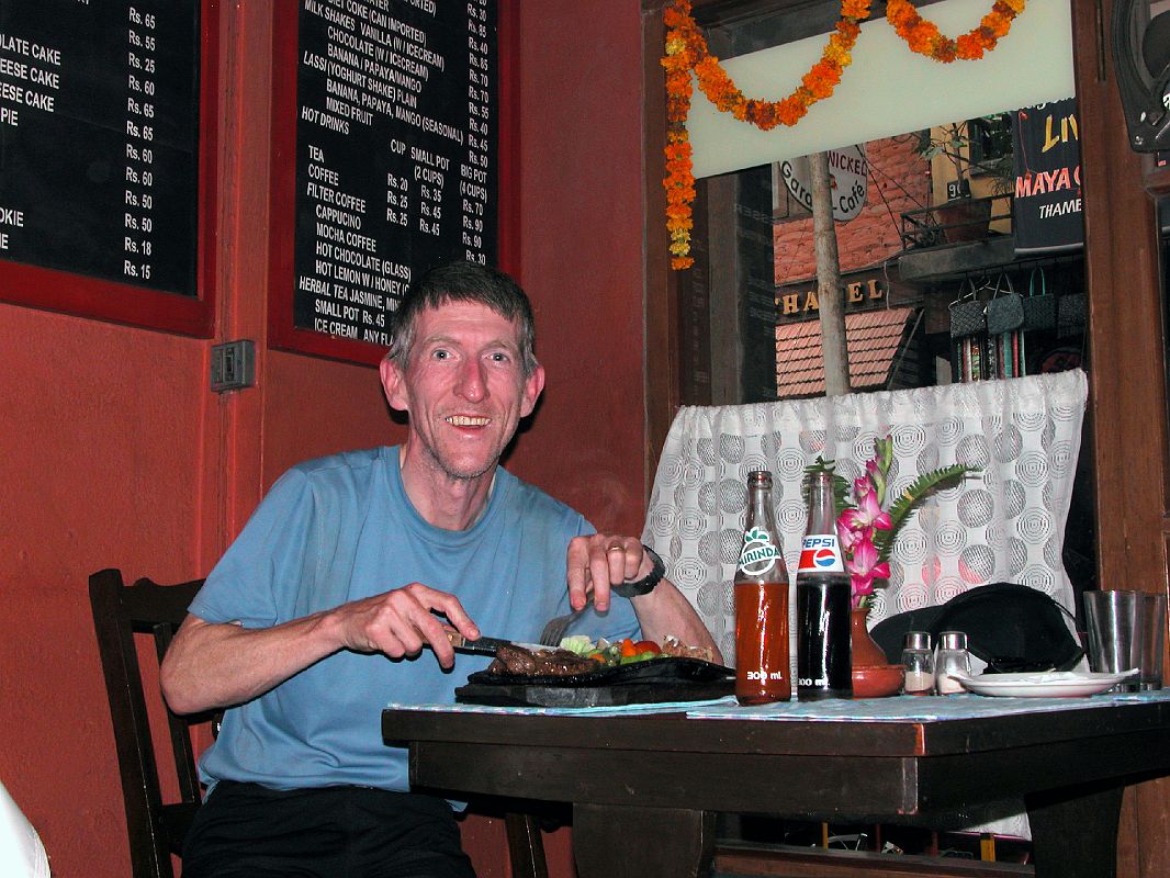 Annapurna 15 05 Kathmandu Eating Lunch At KCs